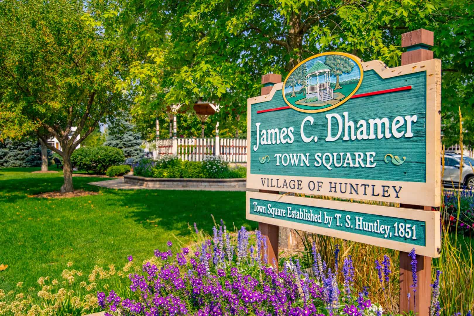 James C Dhamer Town Square Village of Huntley Illinois